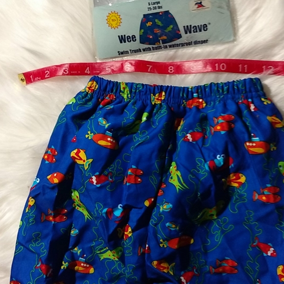 Infant swim trunks w/ built in waterproof diaper - Picture 7 of 11